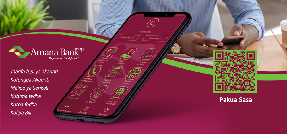 Amana Bank App Banner